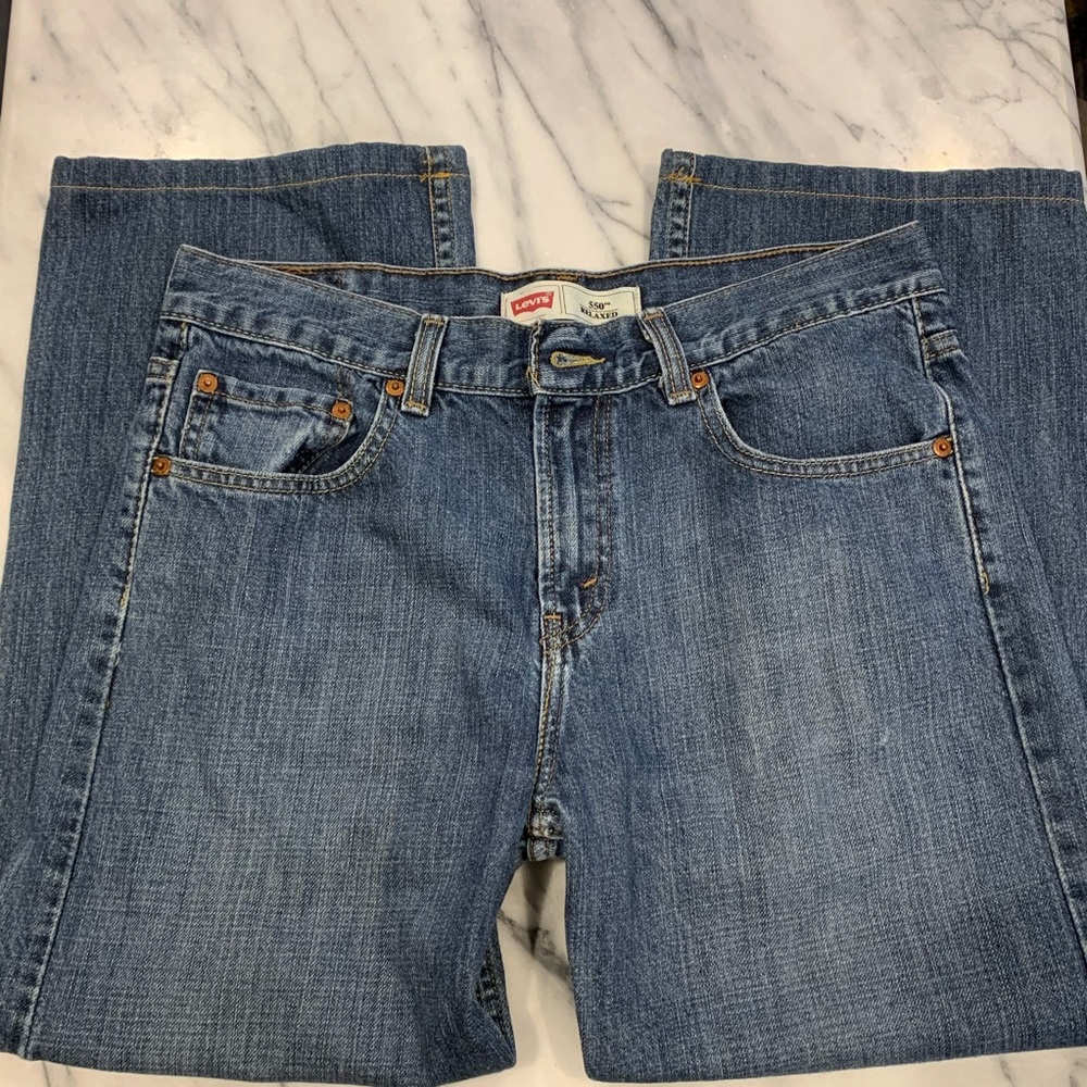 Levi’s Boys 550 blue jeans 20 reg waist 30